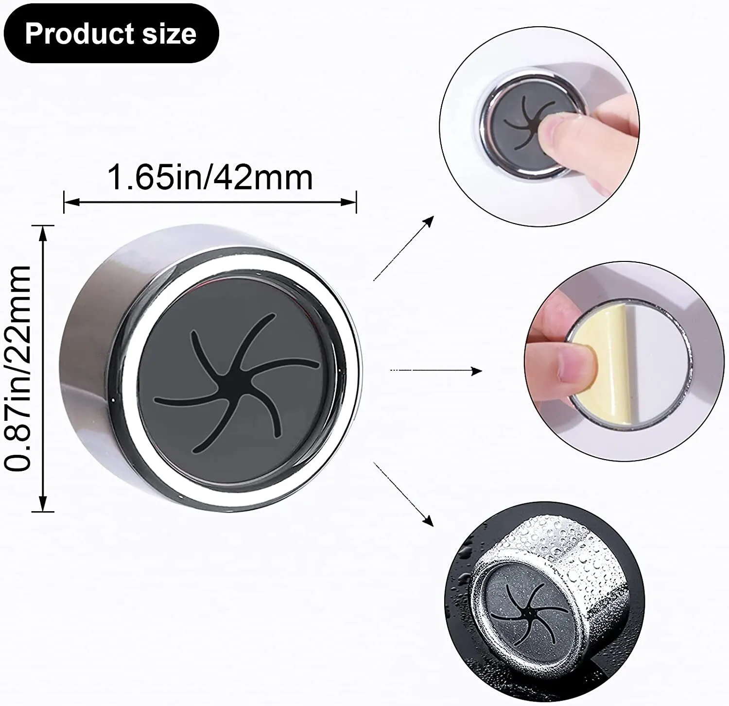 Zestaw 3 klipsów ściennych na ściereczki 🧽