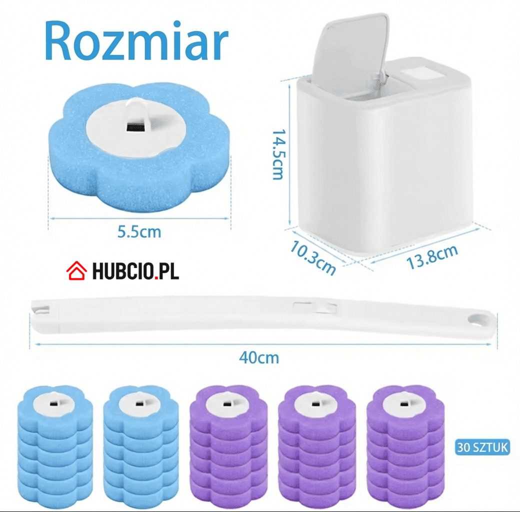 Szczotka z wymiennymi końcówkami do czyszczenia WC CleanPRO ✨