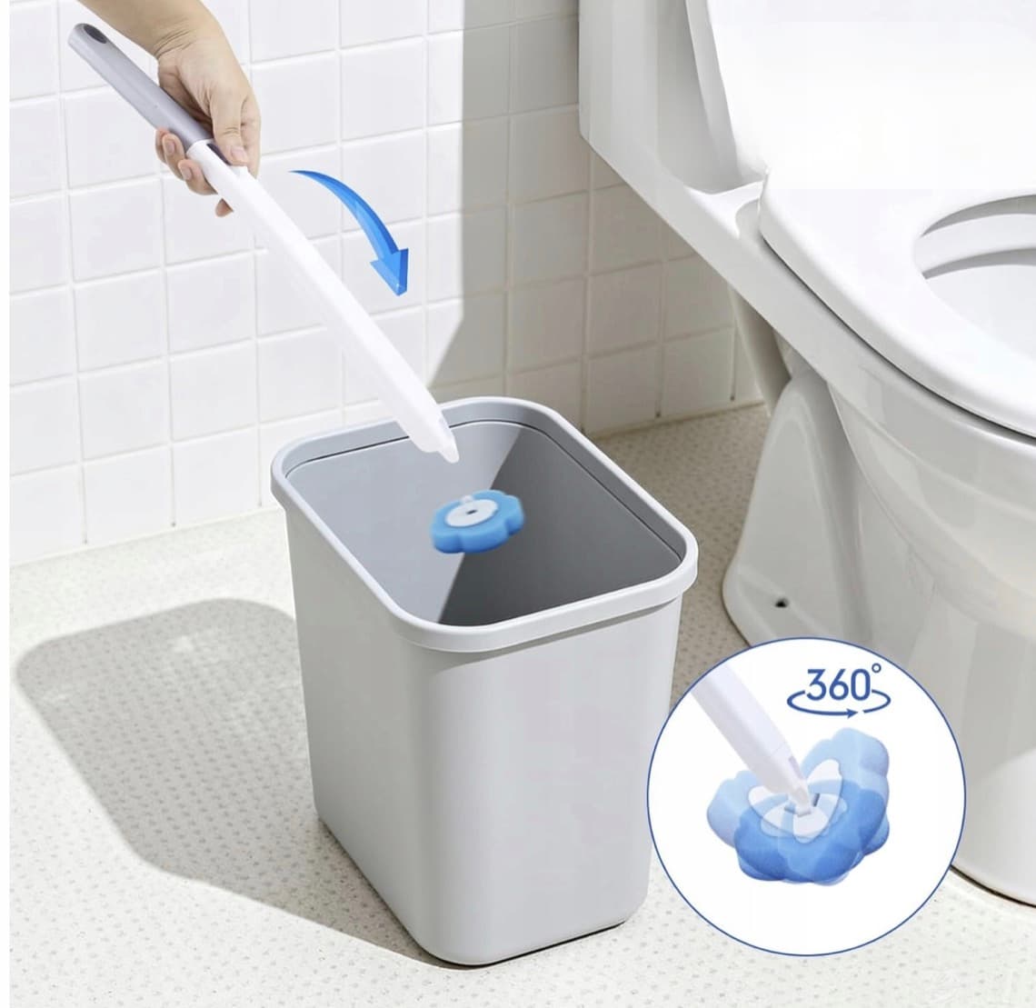 Szczotka z wymiennymi końcówkami do czyszczenia WC CleanPRO ✨