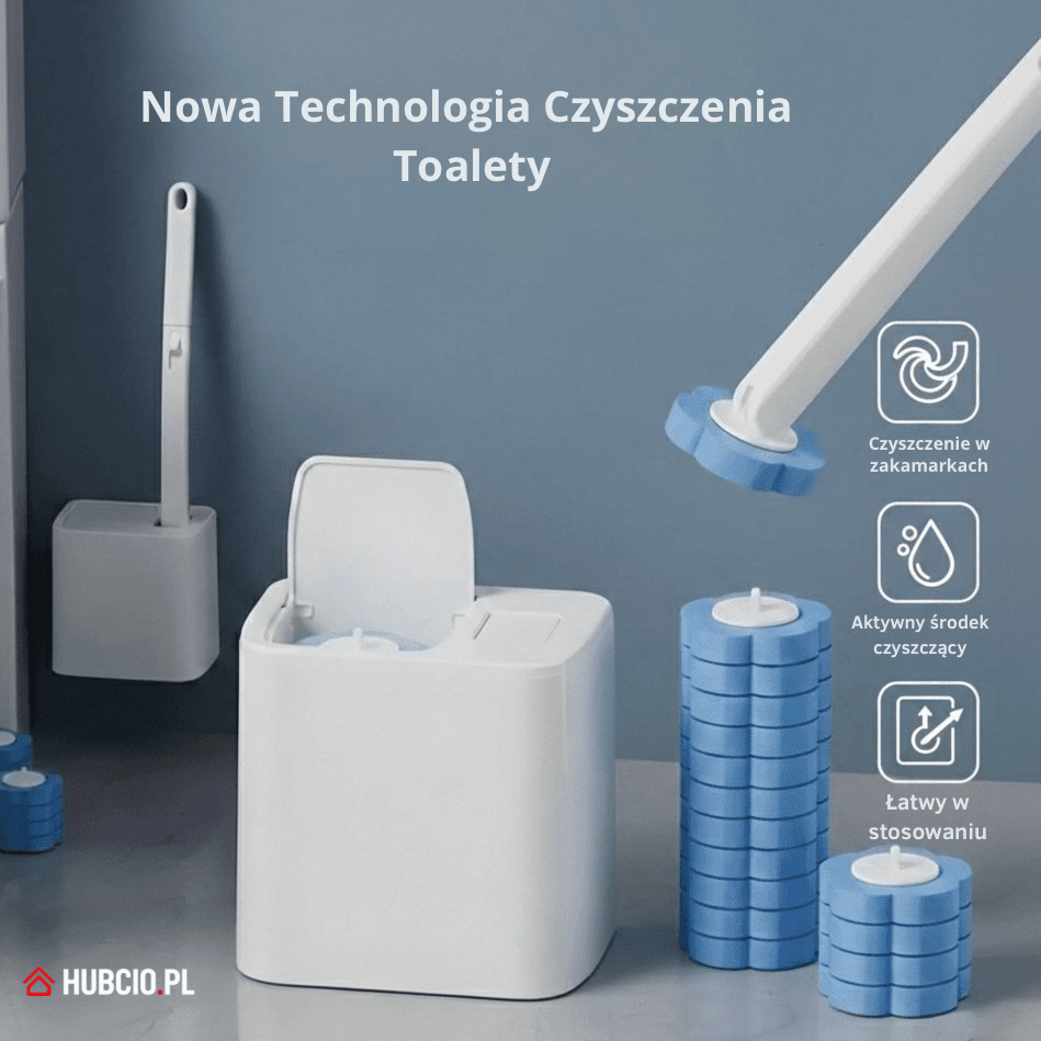 Szczotka z wymiennymi końcówkami do czyszczenia WC CleanPRO ✨