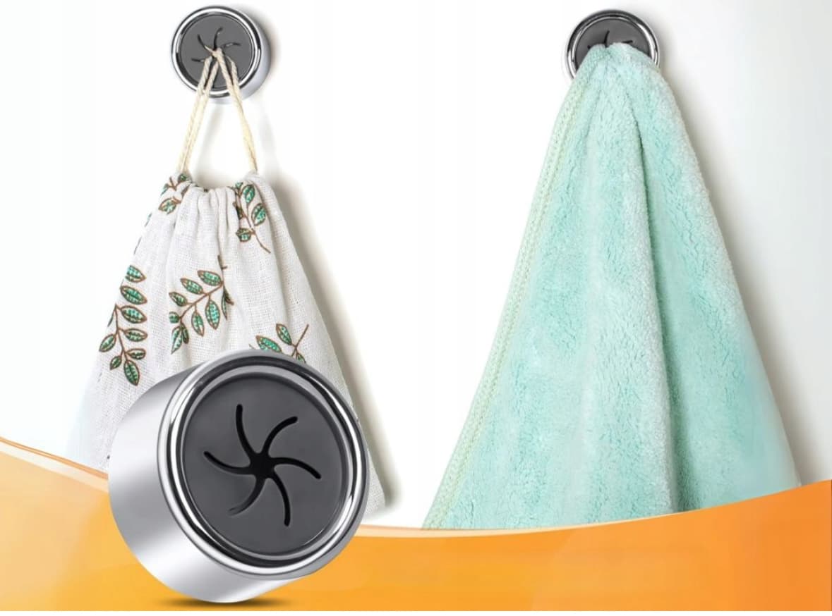 Zestaw 3 klipsów ściennych na ściereczki 🧽